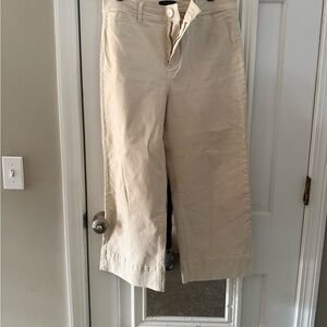 Ann Taylor wide leg jeans - size 12p - cream colored - worn once